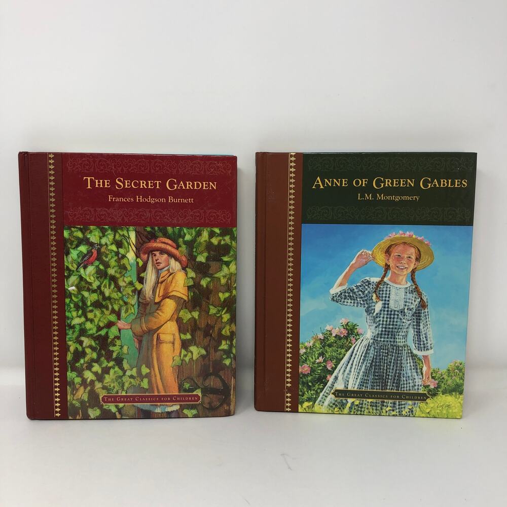The Great Classics for Children HC Lot 2 Books Anne Green Gables Secret Garden